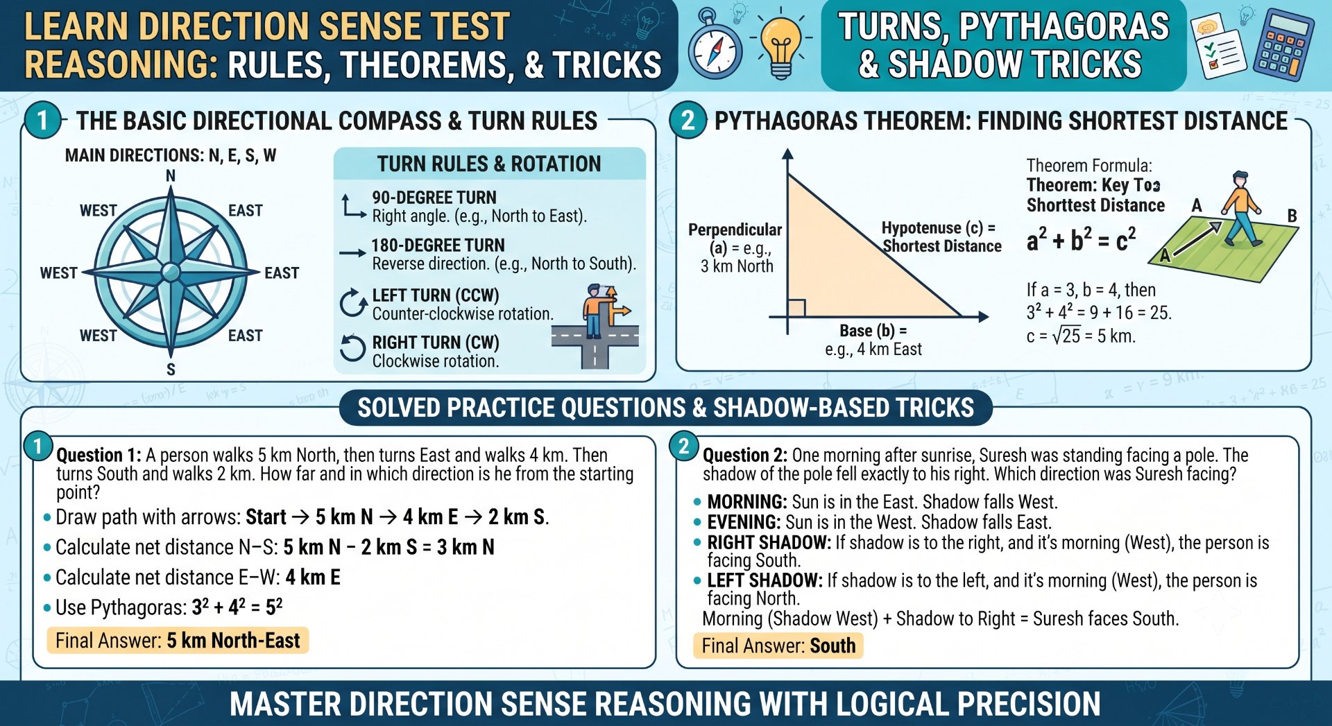 Direction Sense Test Reasoning