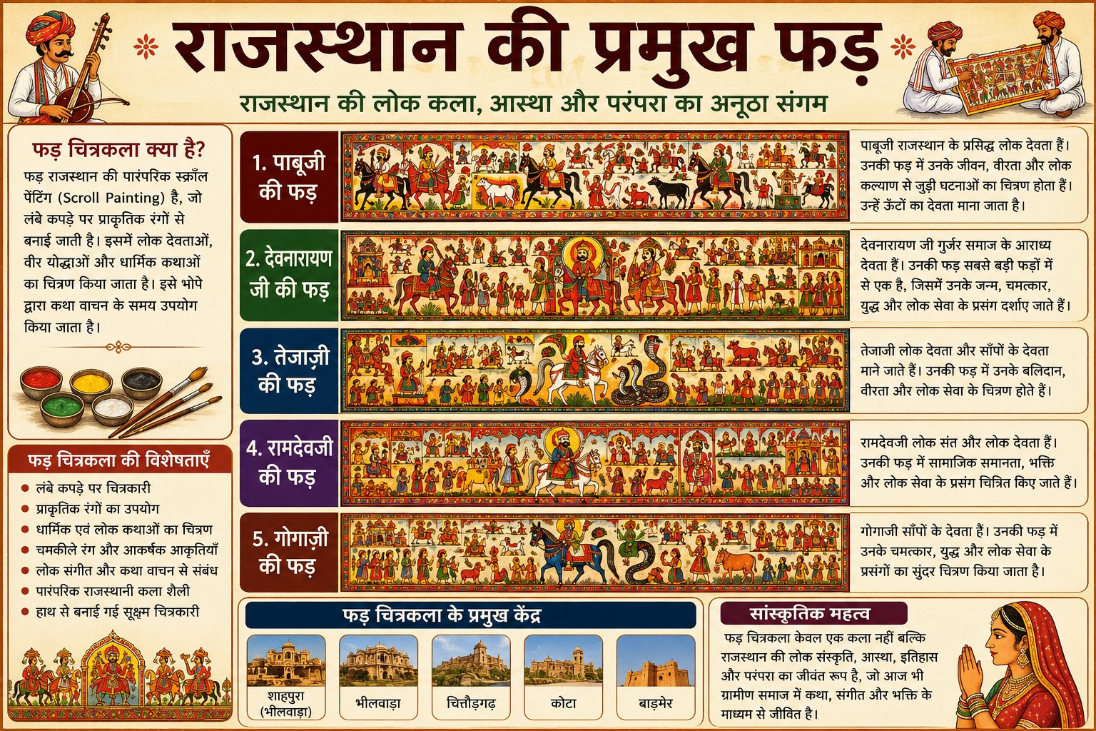 राजस्थान की प्रमुख फड़